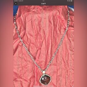 Wow! TACORI Sterling 18K Tacori Smokey Quartz Necklace 14.1G Sz 18"